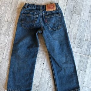 Kids Levi's 505 Regular denim jeans size 4 adjustable waist‎ Rodeo